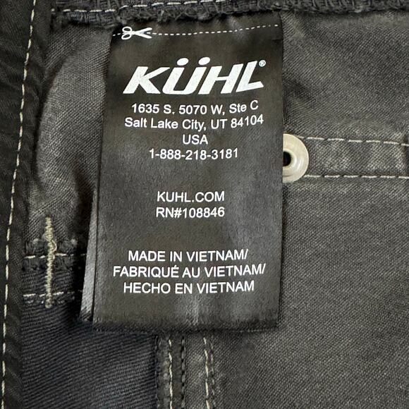 KUHL Mens Size 34 Radikl Hiking Shorts Gray Outdoors Gorp Camping Stretch 5068 - Picture 7 of 12